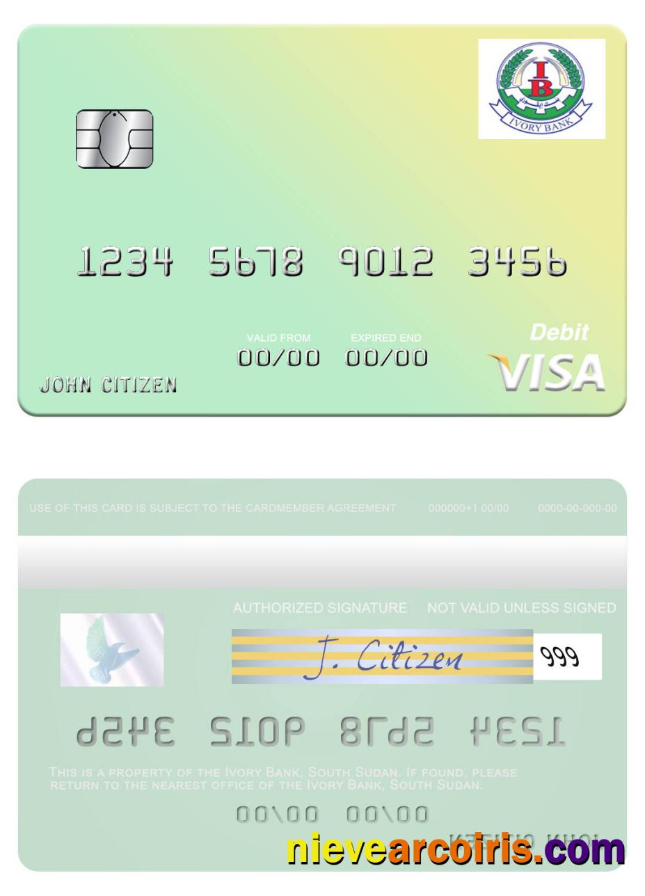 South Sudan Ivory Bank visa debit card